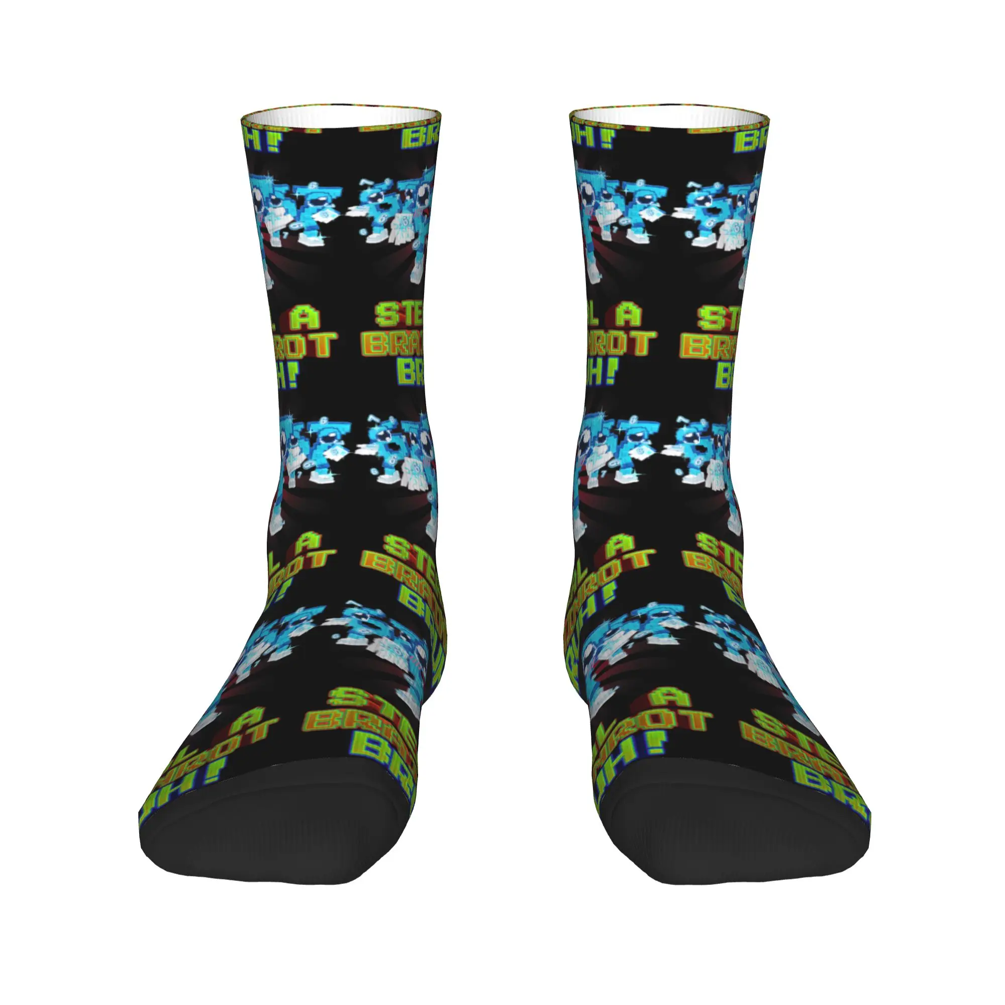 Bruh Los 67 Six Seven 6-7 Funny Brainrot Socks  Korean Stockings Winter Anti Skid Men Socks Medium Soft Graphic Sports Socks