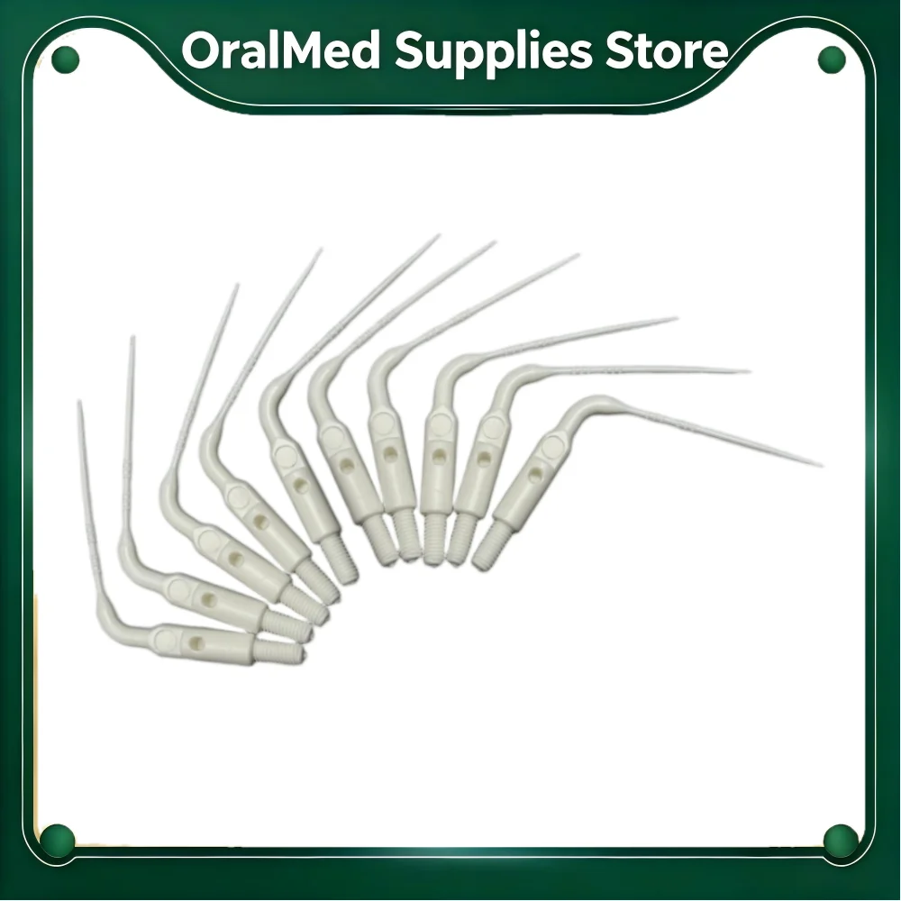 Dental Plastic Sonic Endo Irrigation Tip Black Endodontic Tips for Air Scaler Handpiece & Endo Root Canal Therapy 10 Pcs