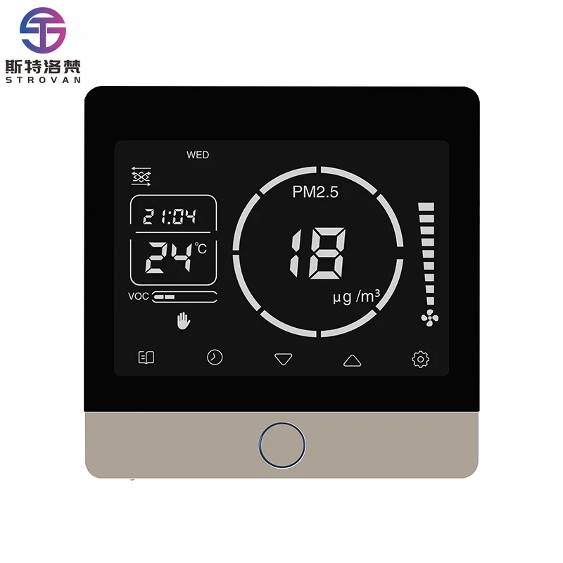 

Home HVAC Systems for ERV Ventilation Heat Recovery Unit Wifi Temperature Humidity Intelligent Fresh Air Controller