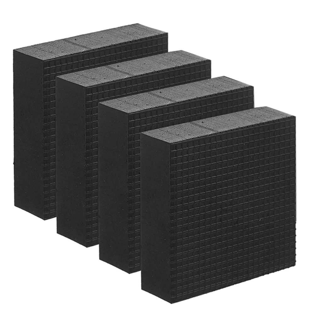 

4pcs Flowerpot Pad Breathable Drainage Mesh Planter Square Pad For Soil Retention Planter Coaster Mat Gardening