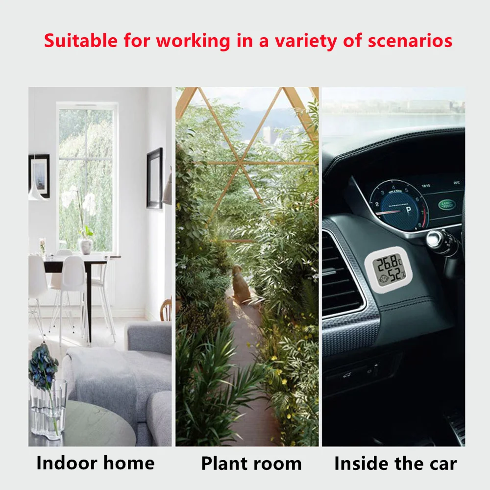 Mini Indoor Thermometer LCD Digital Temperature Room Hygrometer Gauge Sensor Humidity Meter Indoor Thermometer Temperature