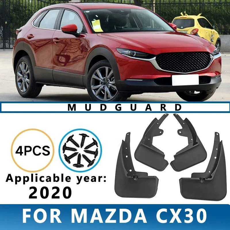 

Mud Flaps Fit for MAZDA CX30 2020 Mudguards Tire Fenders Splash Proof Accessories Wheel Guards 4ps