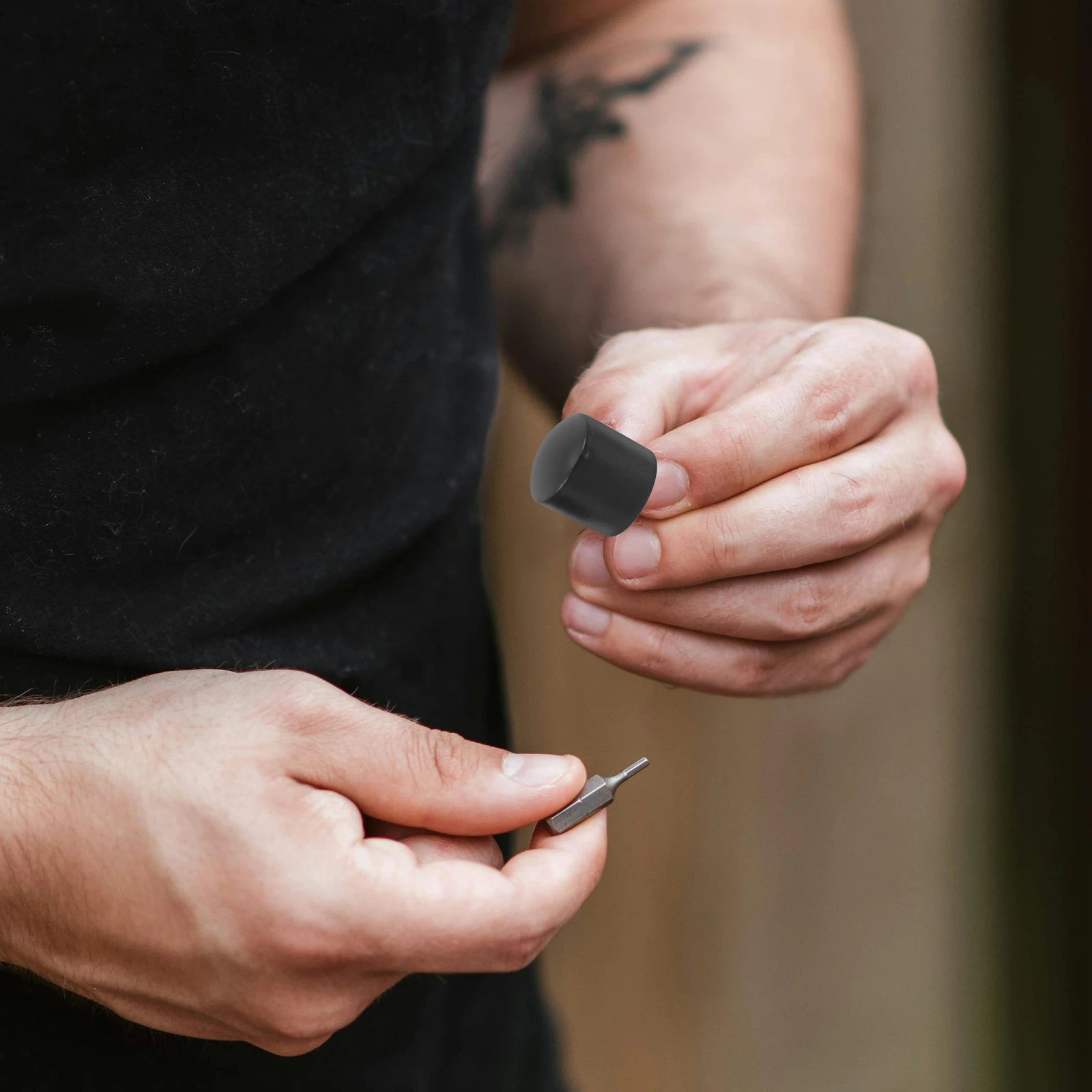 

50pcs 16Mm Tent Accessories Plastic Pole Tips Caps Protective Cap For Tent Pole Tarp Hiking Stick Canopy Use Black