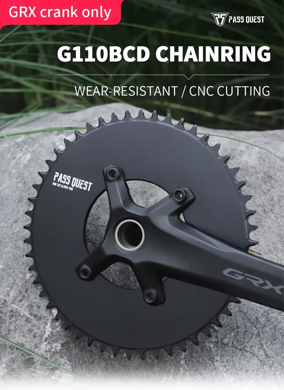 

PASS QUEST 110 bcd кривошипная головка AERO, диск с 4 болтами, звездочка для SHIMANO grx rx 810 rx810 fc rx600 plus зубчатая звездочка