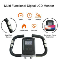 Silent Folding Magnetic Control Exercise Bike - Indoor Aerobic Fitness Equipment for Home Workout Sessions