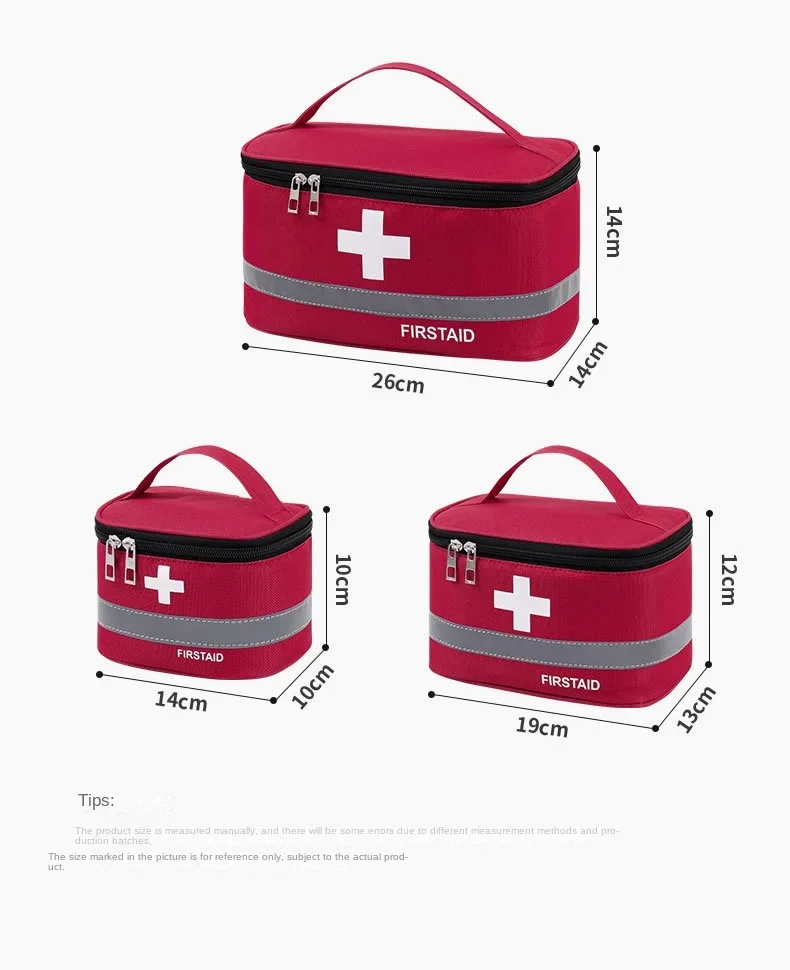 First Aid Kit Medicine Storage Bag Portable Outdoor Rescue Bag Household Children\'s Large Capacity Medical Kit Storage Organizer