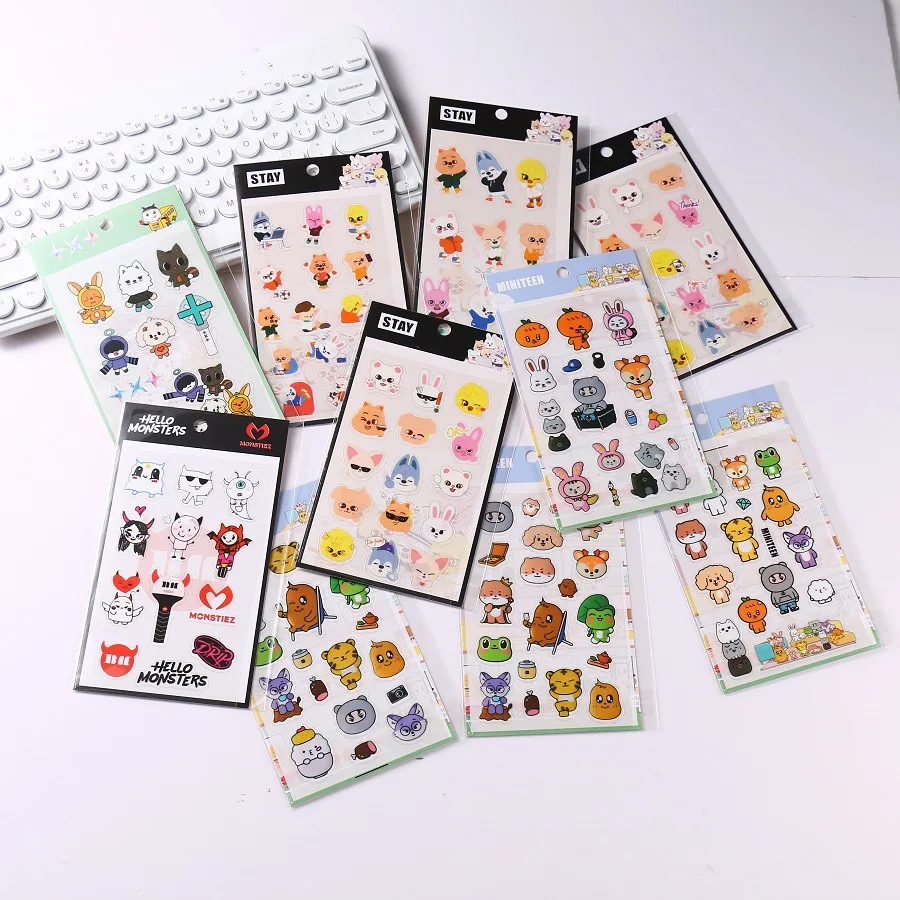 SKZOO شديد txt straykids babymonster ملصق PVC شفاف ملصق إبداعي #1