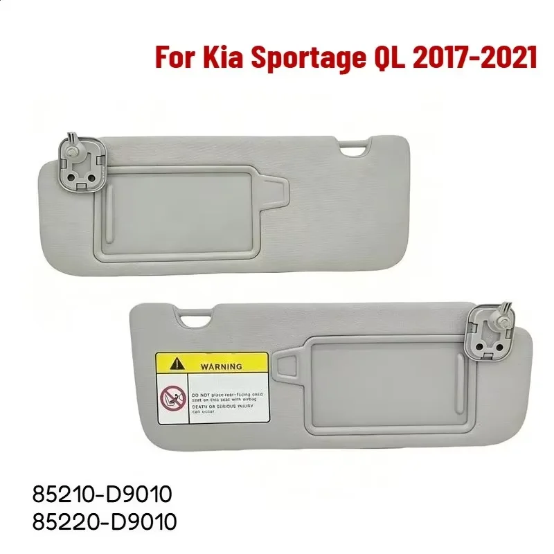 Für Kia Sportage QL 2017-2021 Sonnenblende mit Spiegel Links Rechts Fahrer- und Beifahrerseite 85210-D9110 85220D9010 – Detail 2