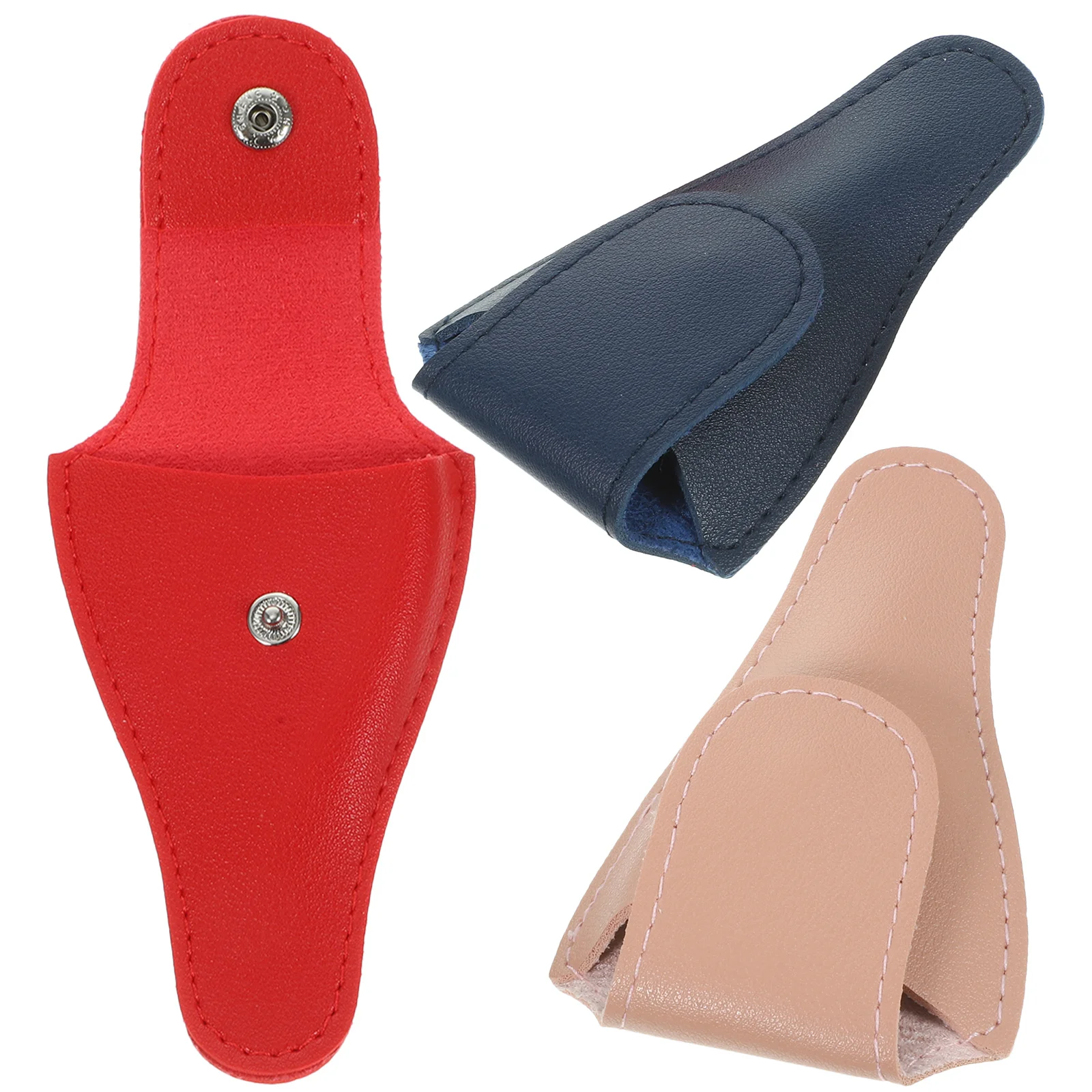 3 قطعة مقص الأظافر الحقيبة الغطاء الواقي مشبك تصميم المحمولة حامل خفيف الوزن ل مانيكير بشرة باديكير الاستمالة #2