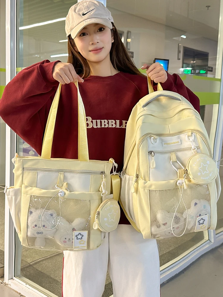 

Dopne Girl Faion Design BeliSet Школьная сумка на одно плечо Молодежная сумка на молнии Нейлоновый материал