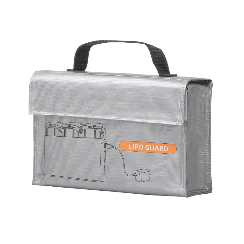 Heat Resistant Lithium Battery Safe Guards Bag With Handle, Protective Storage for 4K/AVATA2