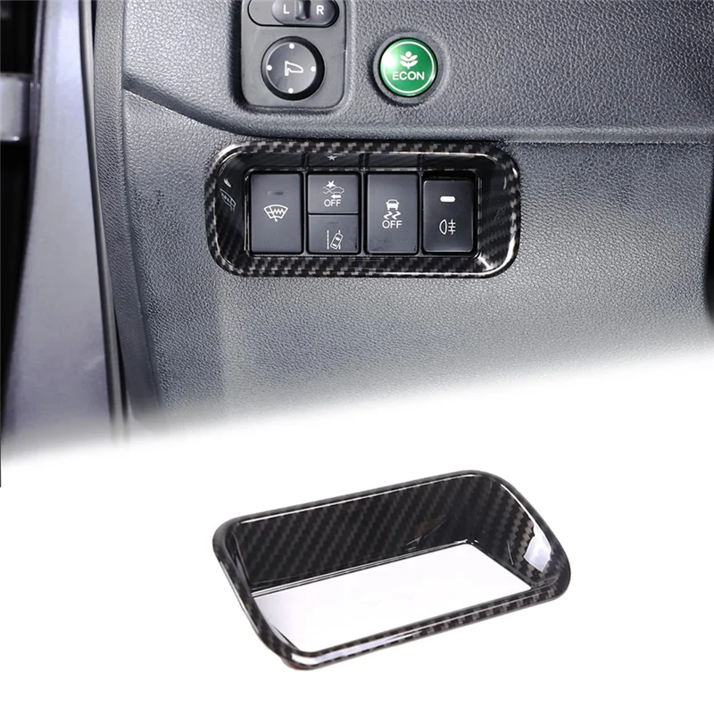 

For Honda Pilot 2016-2022 Ridgeline 2017-2023 Passport 2019-2023 Car Parts Fog Head Light Adjust Switch Button Frame Decor-A28K