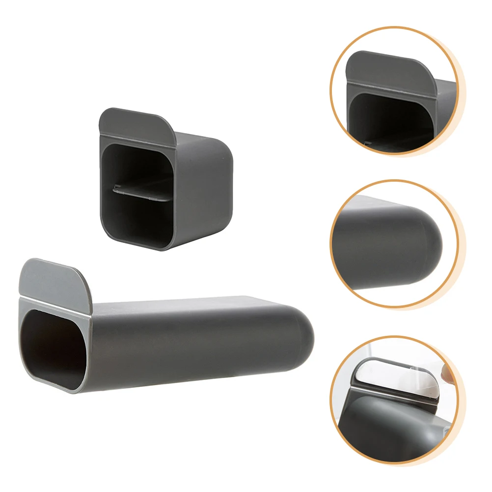 

2 Pcs Pen Storage Box Pencil Organizer Desk Holder Accessories Stand Plastic Office