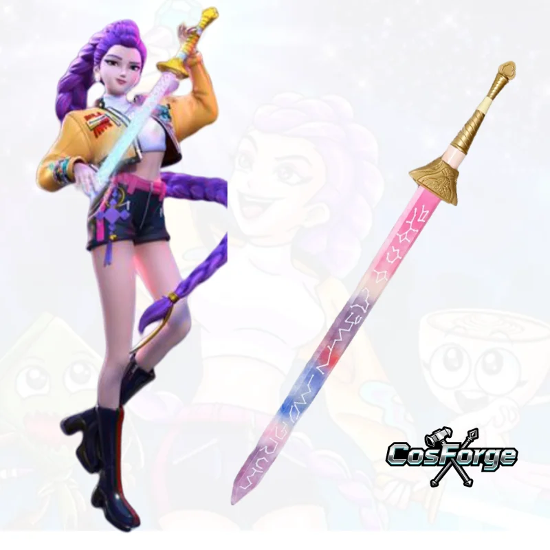 

Kpop Demon Hunter Huntrix Косплей Руми Cos Опора для Хэллоуина Аксессуары ​ Реквизит Реквизит 3D-печатный удерживающий меч ​ Лонгслив ​ ​