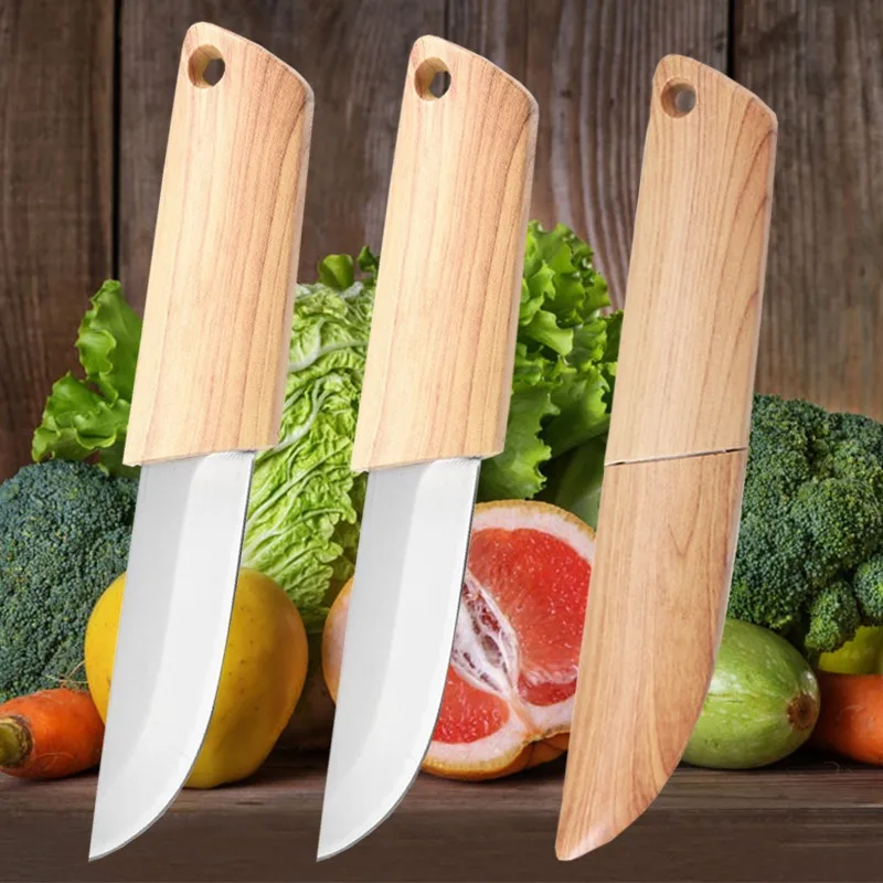 Portable Meat Cleaver Stainless Steel Barbecue Knife Vegetable and Fruit Peeling Knife Sharp Boning Knife Skinning Knives