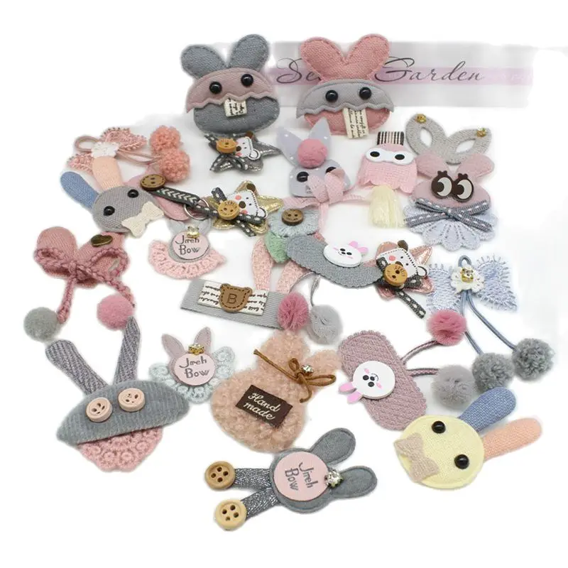 Mix 10pcs/lot cute Animal patches for children sewing patch applicaties kleding girls decoration cloth patchs