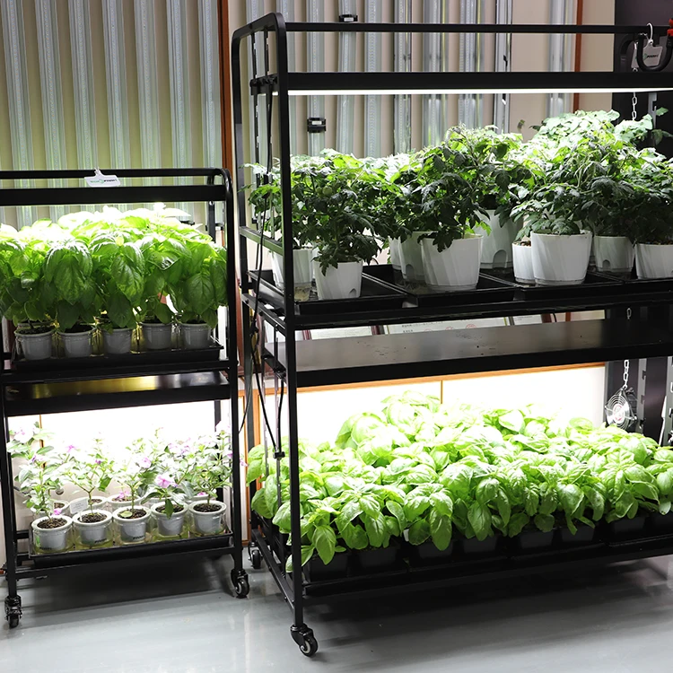 High Quality Gardening Indoors 4 Foot Full Spectrum 6400k Plant Grow LED  Light System with Stand