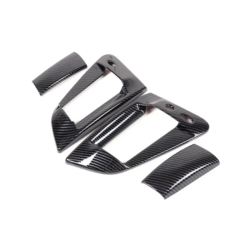 WF-For Nissan 370Z Z34 2009-2020 ABS Carbon Fiber Outer Door Pull Handle Panel Trim Cover Car Retrofitting Accessories