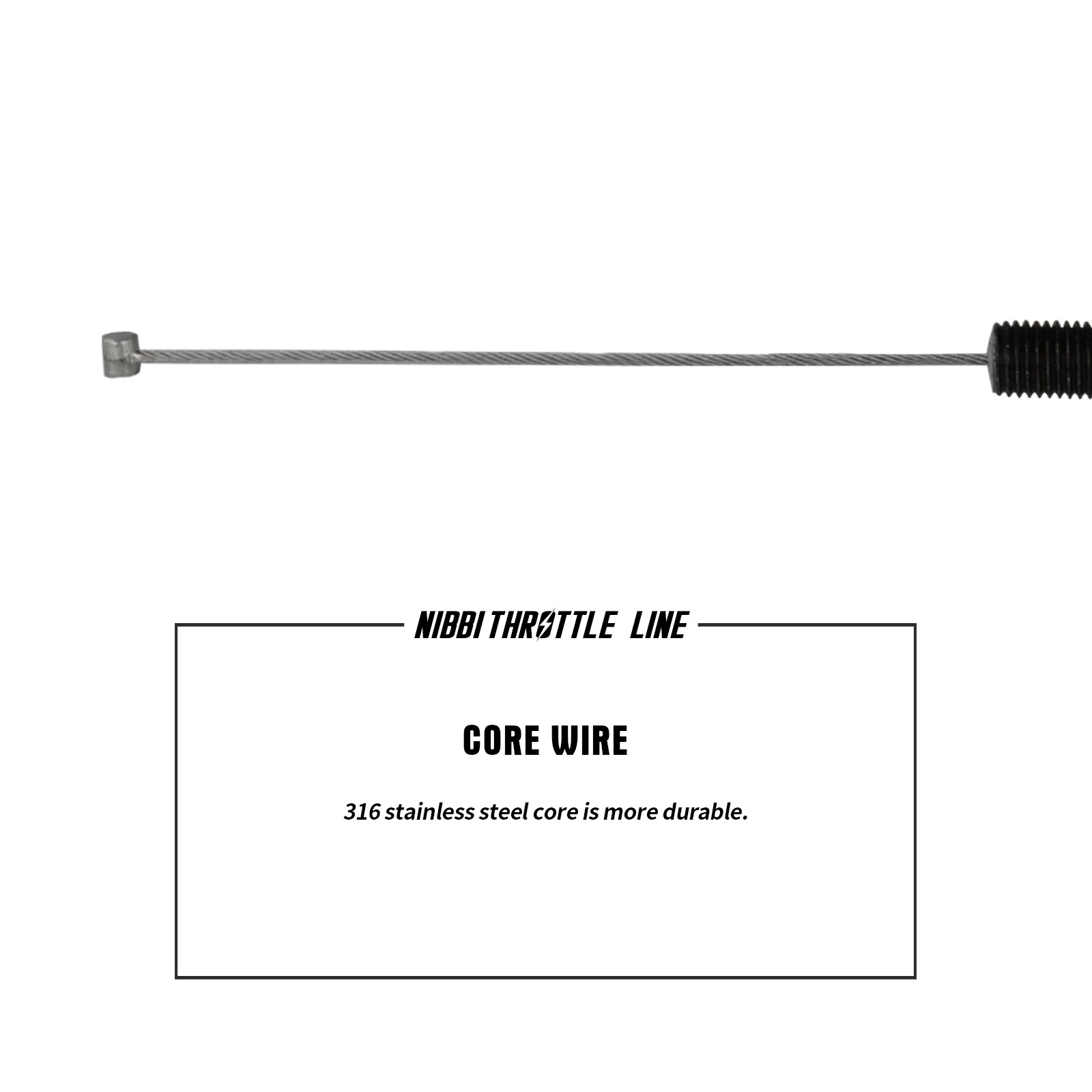 Nibbi Motorrad Gaszug 1064mm Gaspedal Vergaser Choke Kabel für Pitbike Yamaha Kawasaki Honda Motocross – Detail 10