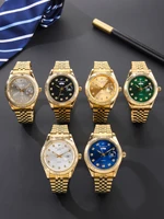 Reloj de pulsera clásico de lujo con correa de acero para hombre, calendario de negocios, relojes de cuarzo redondos de acero inoxidable para hombre, relojes de pulsera