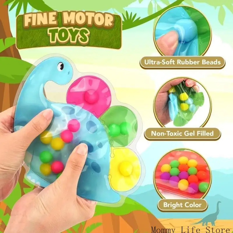Enfants Développement émotionnel Toy Squeeze Toy Dinosaur Couleur correspondante
