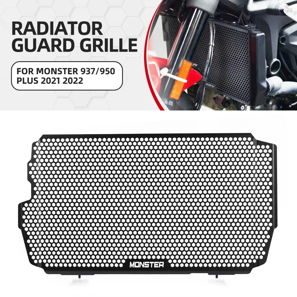 

Motorcycle Radiator Guard Tank Grille Shield Cooler Bezel Protector Cover FOR Ducati Monster 937/950 Plus 2021 2022 Accessories