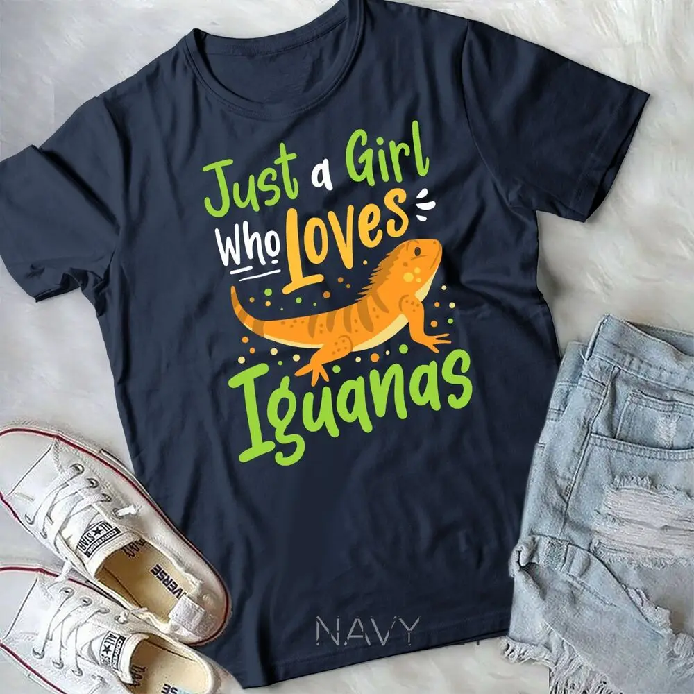 Unisex Lagarto T-shirt, Apenas uma Menina Que Ama Iguanas Presente