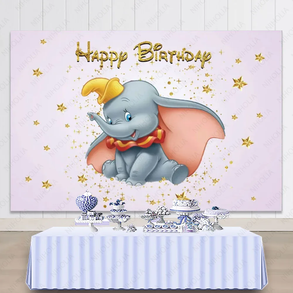 Disney Neşeli Bebek Albümü: Dumbo Temalı Doğum Günü Arka Planı ile Unutulmaz Anılar
