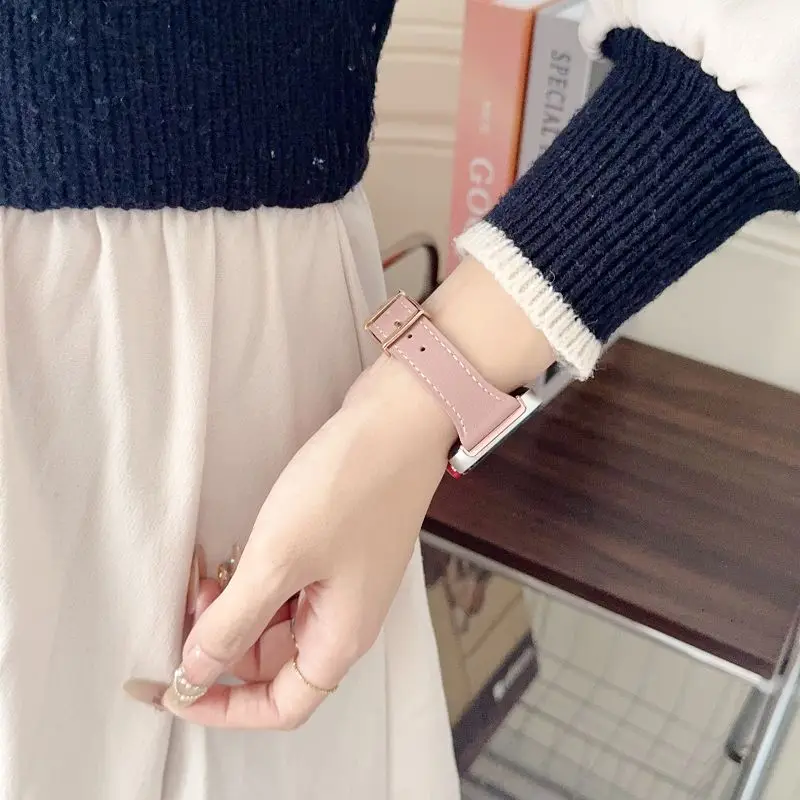 Classical Leather Watch Band for Huawei Fit 3 4 Bracelet Women Dressy Wristband Strap for Huawei Watch Fit 1 2 Smartwatch Correa