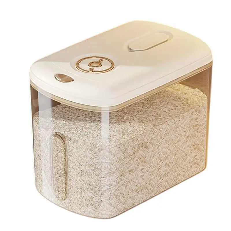 

Контейнер для риса, емкость 10 кг, герметичный контейнер для еды с мерным стаканом, многофункциональная корзина для риса для дома, кухни, кладовой