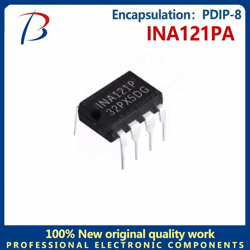 5pcs INA121PA Package PDIP-8 Silk screen INA121P low power instrumentation amplifier