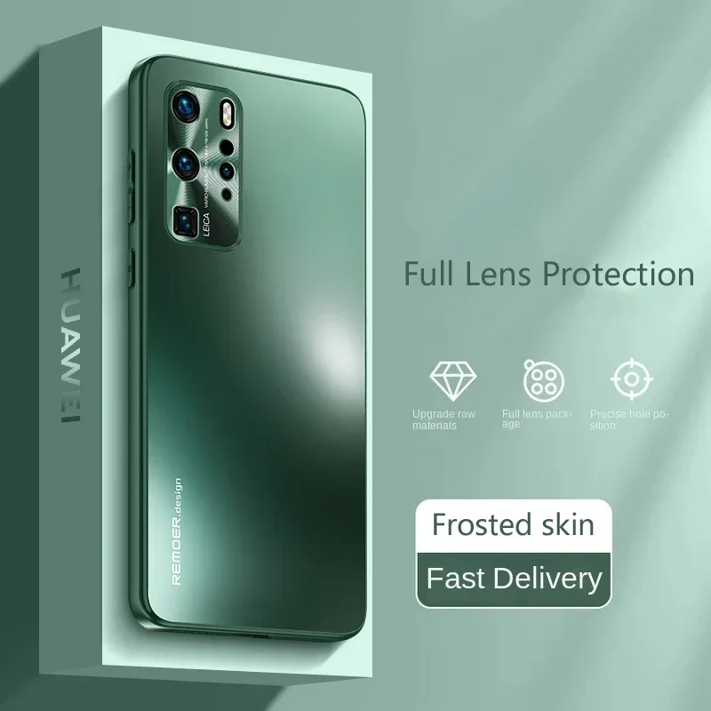 

Чехлы из ТПУ для Huawei P50 Pro, металлический матовый защитный чехол для кожи, чехол из ТПУ для P60 Pro P60, противоударный чехол для задней панели