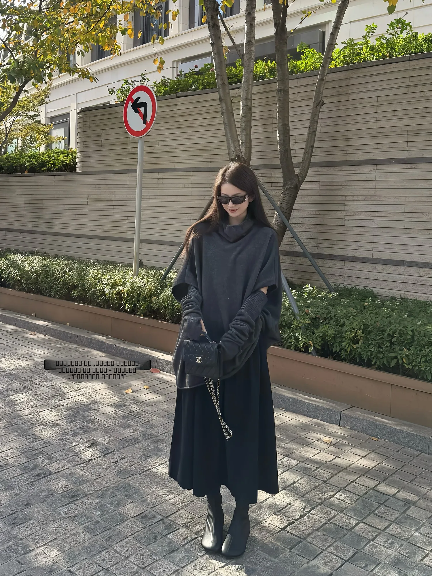 

Элегантный шерстяной свитер с высоким воротником, рукавами «летучая мышь» и накладками на рукава, модный повседневный свободный крой, женский трикотажный джемпер