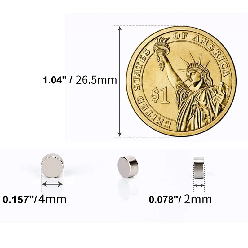 160 Pcs 5x2 6x1 6x2 4x2 5x3 8x2 10x2 Neodymium Magnet NdFeB Round Super Powerful Strong Permanent Magnetic Imanes Discount
