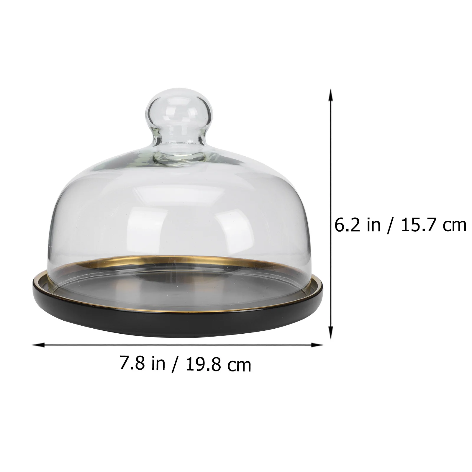 

Glass Covered Cake Storage Plate Multifunctional Food Serving Tray Dessert Fruit Snack Container Food Serving Tray