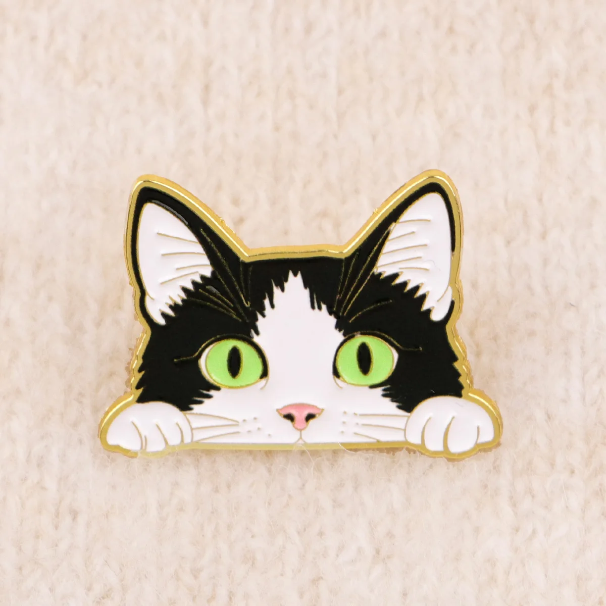 Black Cat Enamel Pin Cute Animal Brooch Lapel Pins Badge on Backpack Clothing Accessories Fashion Jewelry Friends Gifts view 2