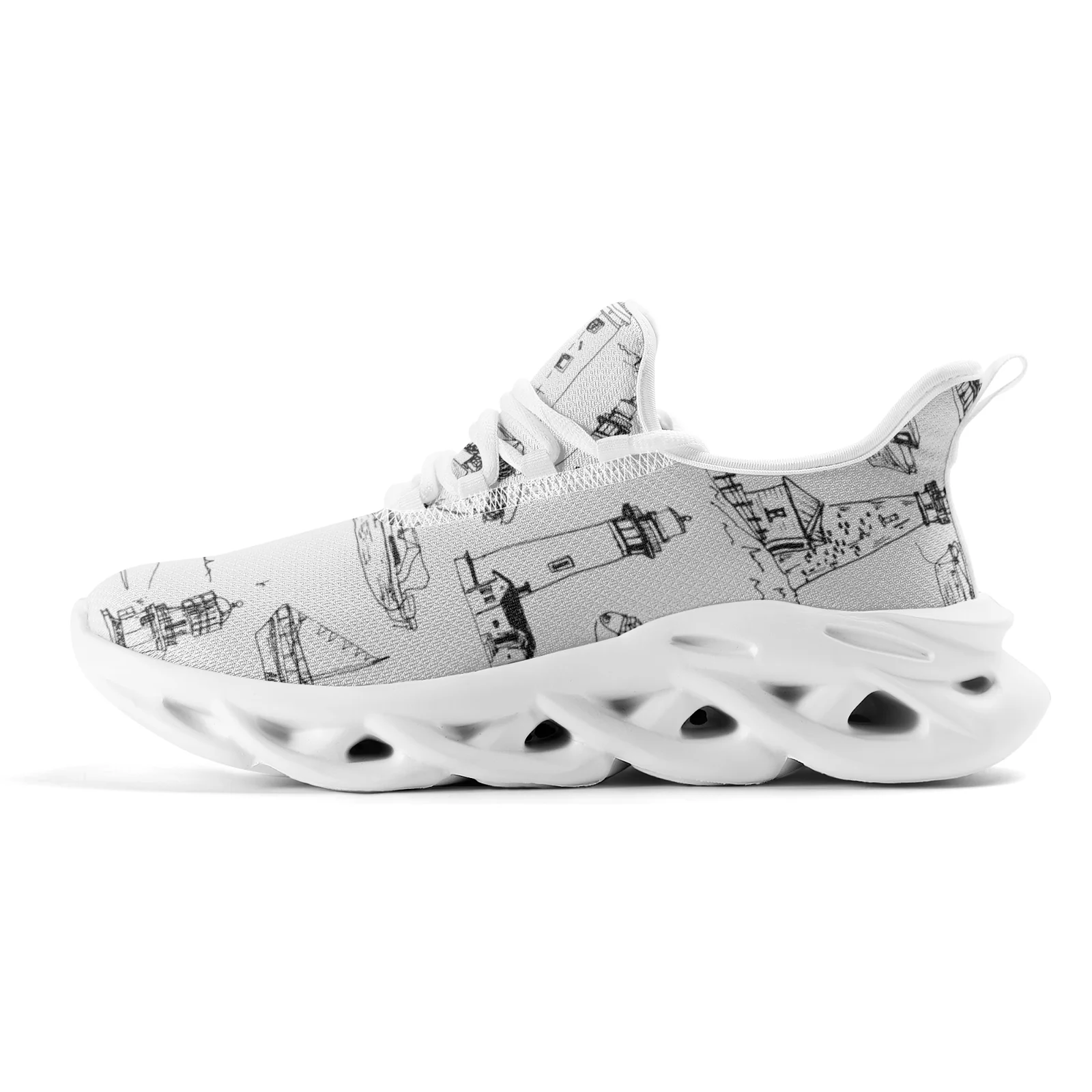 

Custom Shoes Unique Design Casual Sneakers for Boy Girl Teenager Lightweight Running Shoes Mesh Lace Up Footwear EUR36-48