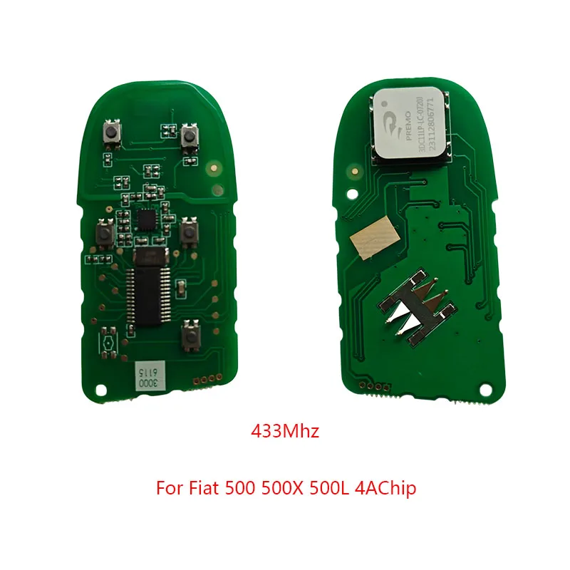 Clé de télécommande de voiture à proximité 46/4AChip 433MHz, PCB pour Fiat 500X Jeep Compass Renegade Grand Cherokee Chrysler Dodge