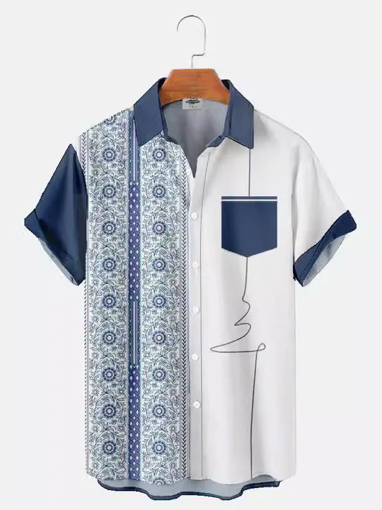 

Новые летние мужские ort Sve Busin Commuting с принтом irt, свободная посадка из полиэфирного волокна, дышащая молодежная повседневная одежда