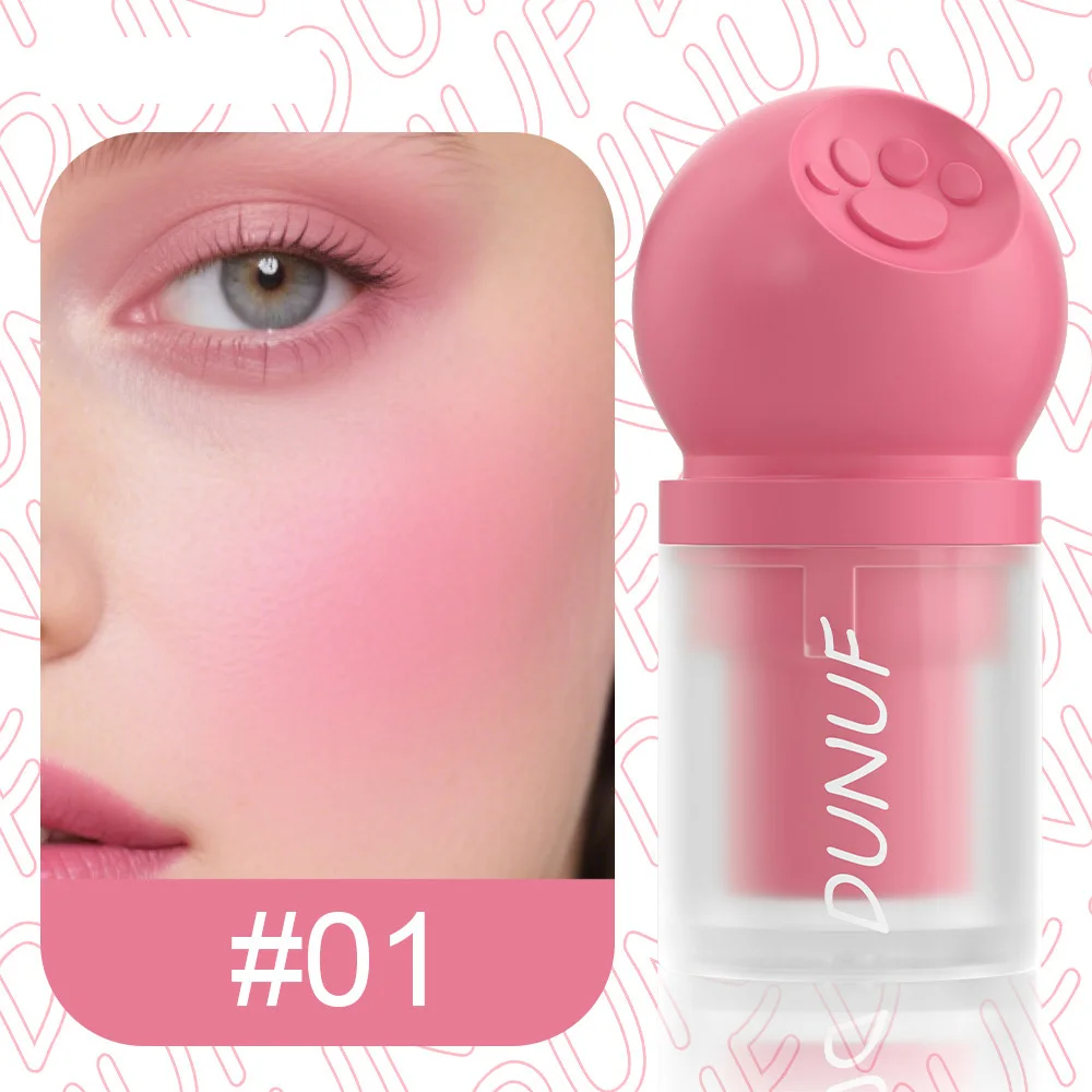 3 cores líquido blush à prova dsweatágua sweatproof iluminar bochechas rouge cor nude fosco contorno pó blush líquido maquiagem facial