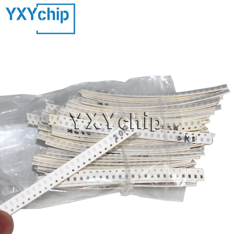 0201 0402 0603 0805 1206 1812 2010 2512 SmD Resistor Kit Berbagai Macam Kit 1ohm-10M Ohm 5%1% 33/60/80/146/170 Nilai Sampel Kit 0R-1M