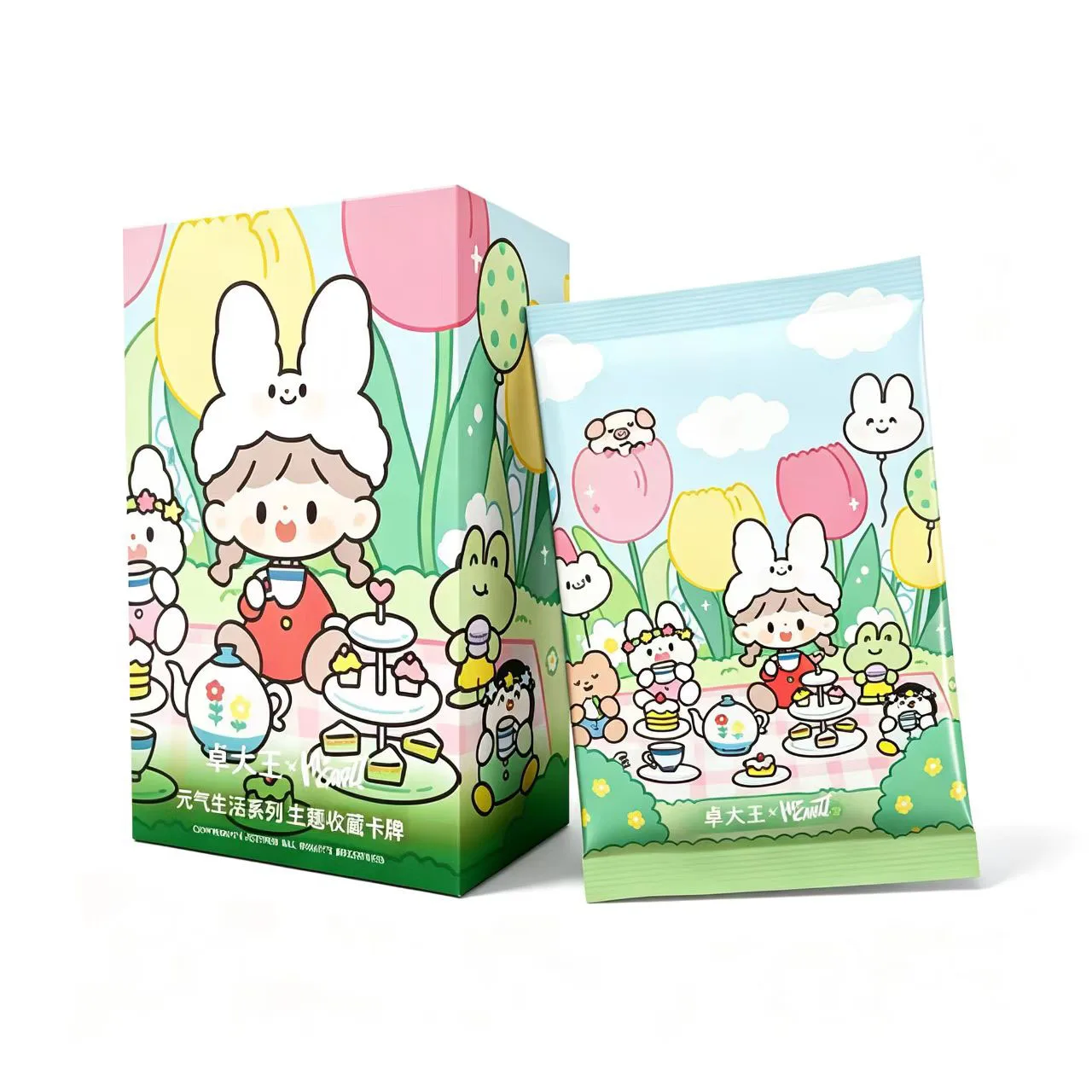 kawaii-happy-moment-trading-cards-booster-box-finding-unicorn-cute-bunny-girl-collectible-rare-foil-cards-gift-for-collectors