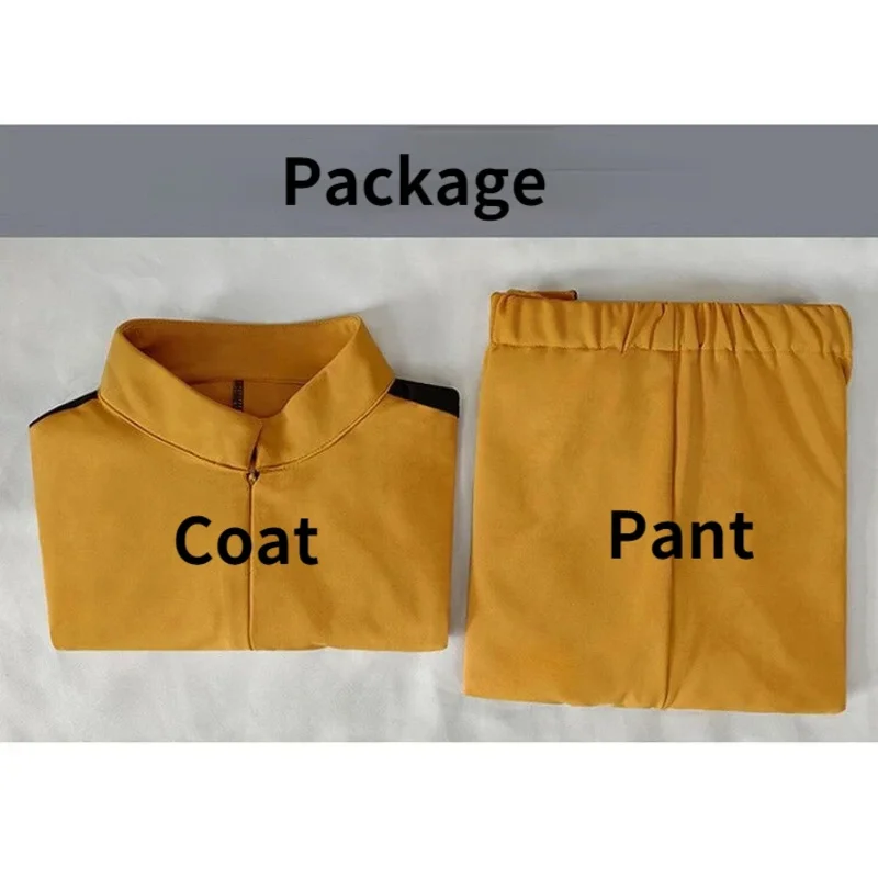 Neues 2025 Uma Thurman The Movie Kill Cosplay Bill Kostüm Damen Gelbe enge Uniform-Sets The Bride Cosplay Halloween Kostüm *o*