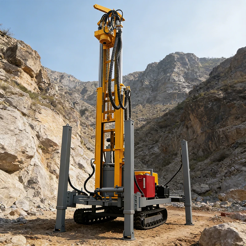 Factory Price 30hp Diesel Engine Water Bore Well Drilling Machine 200m Depth Wheels Farm Mine Drilling Rig for Irrigation