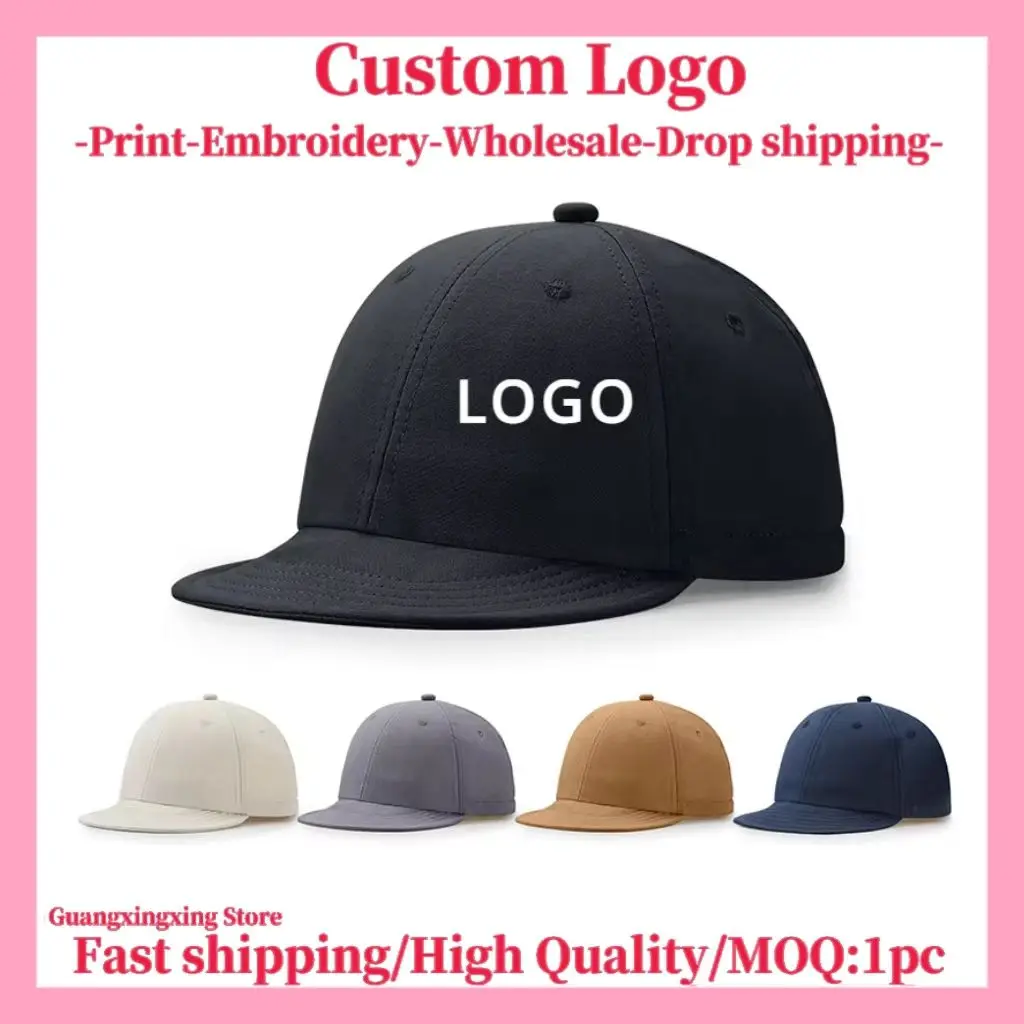 Custom logo embroidered hat Men's and women's baseball cap design DIY picture printing logo hat summer sun hat