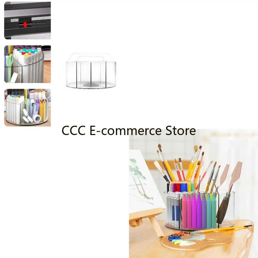 

360 градусов вращающихся ручек с прозрачными акриловыми ручками 6 сегментов Организаторы на стойке мощности Организаторы по R58A