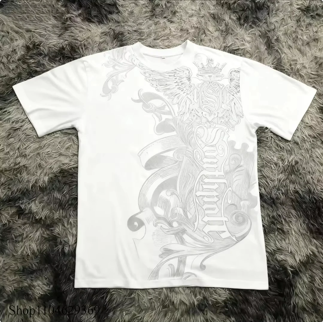 Vintage Y2K Retro Pink Splatter Eagle Cyber Punk Aesthetic Graphic Tee Cotton Mens Womens T-Shirt Summer Streetwear