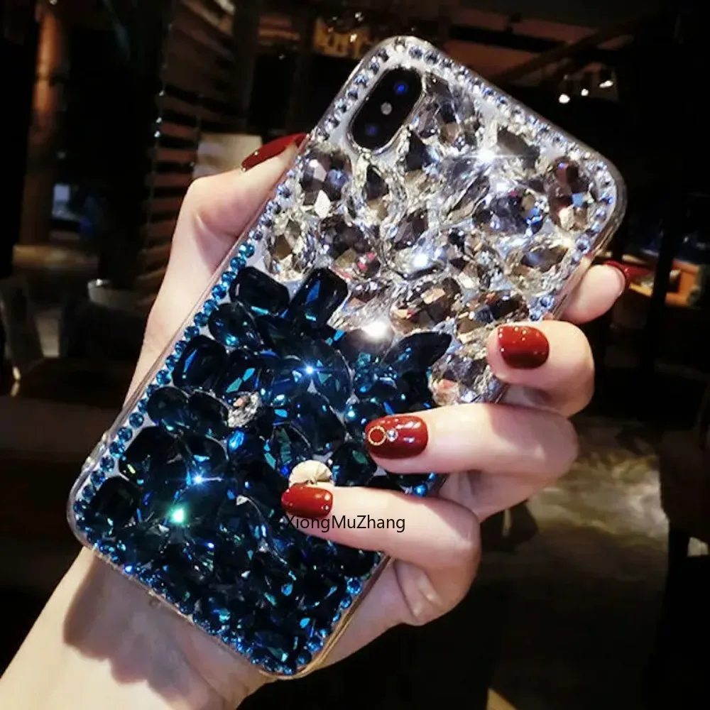 Luxuriöse Diamant-Handyhülle für Samsung Galaxy S23 S26 Ultra S22 Plus S25 S24 Fe S26 Plus Note 20 Ultra 10 Strass-Cover Coque – Detail 2