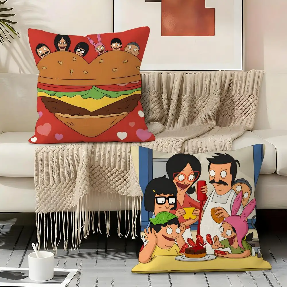 Bob's B-Burgers Anime Pillow Case Pillowcase, Double-sided Printed, Sofa Cushion, Bedroom Headboard Pillow