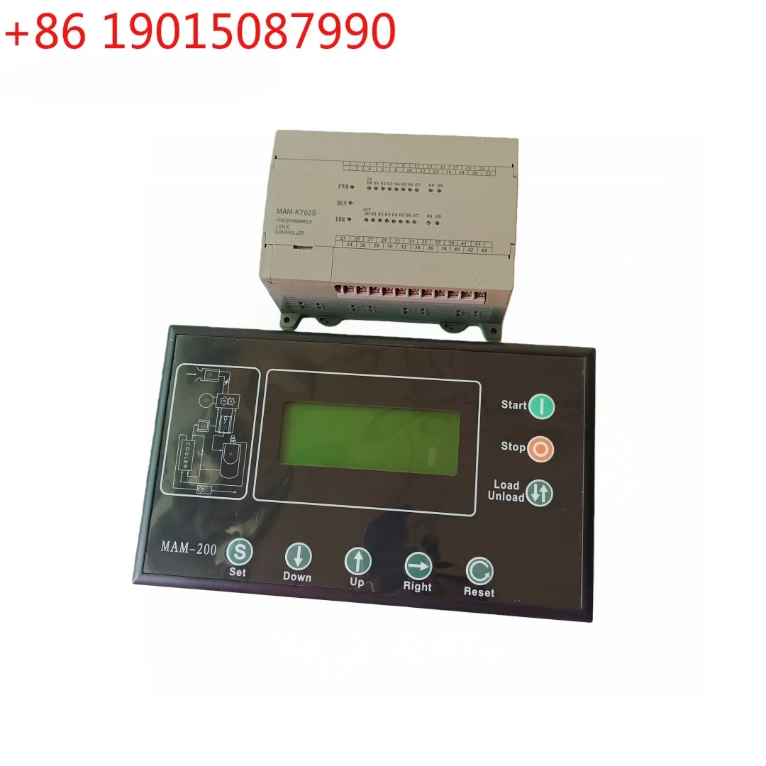 MAM200(B)+MAM-KY02S(B)-40A/100A/200A/400A MAM200B of PLC Controller Panel Eletronic for Screw Air Compressor Control